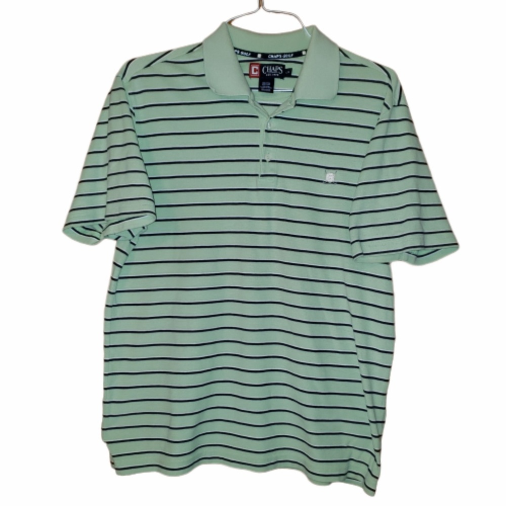 Chaps Green Short Sleeve Golf Polo